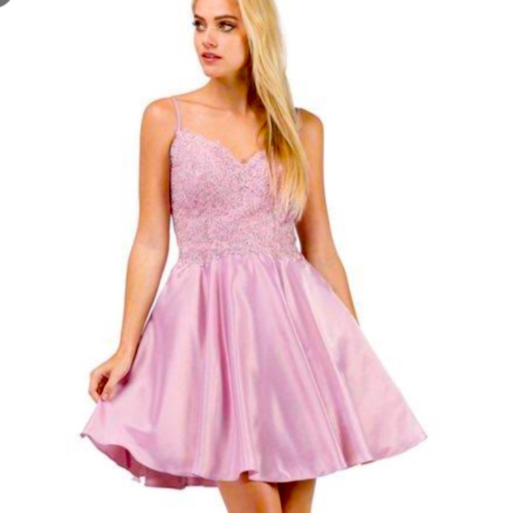 Pink dancing queen homecoming cocktail party dress size large